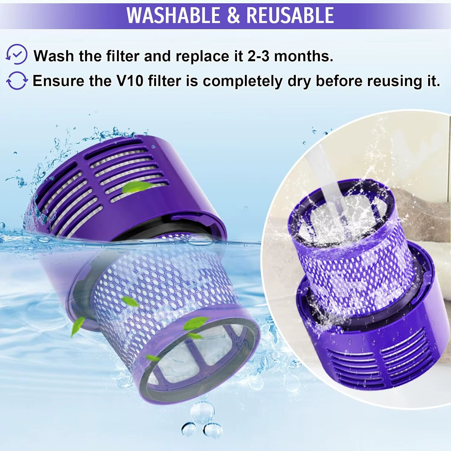 Filtre Hepa pour aspirateur Robot Dyson V10 SV12