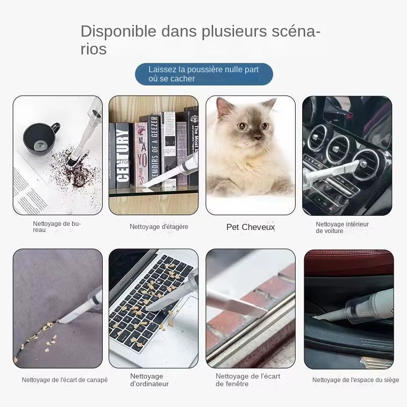 BLOVacuum-Aspirateur de charge USB pour la maison