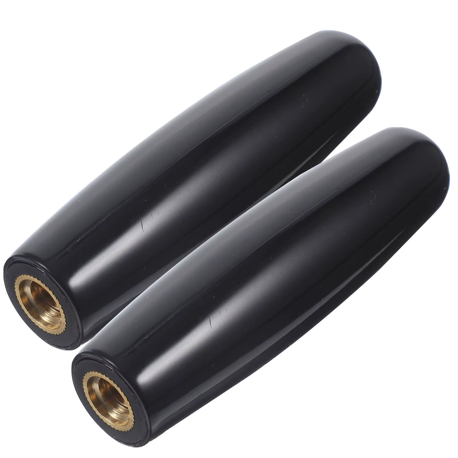 2 poignées de robinet à bière noires en plastique robuste, faciles à installer, de remplacement pour robinets de fût