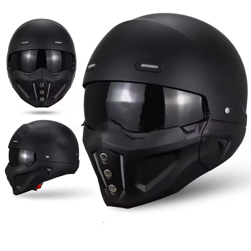 Casque modulaire Scorpion EXO-M110, couvre-chef de moto rétro pour homme avec 2 lentilles, capuchon tactique approuvé DOT et CE pour Cruiser