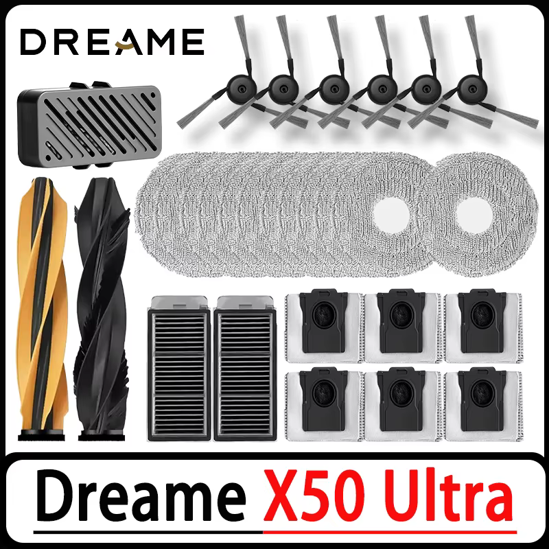 Ensemble complet d'accessoires pour aspirateur Dreame X50 Ultra / X50 Master / X50