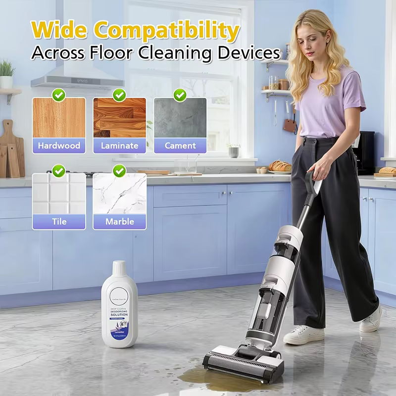 Pour Tineco FLOOR ONE S3/ S5/Pro2/Combo/S7Pro toutes séries Solution de nettoyage Robot aspirateur nettoyeur de sol parfum de lavande 500ml