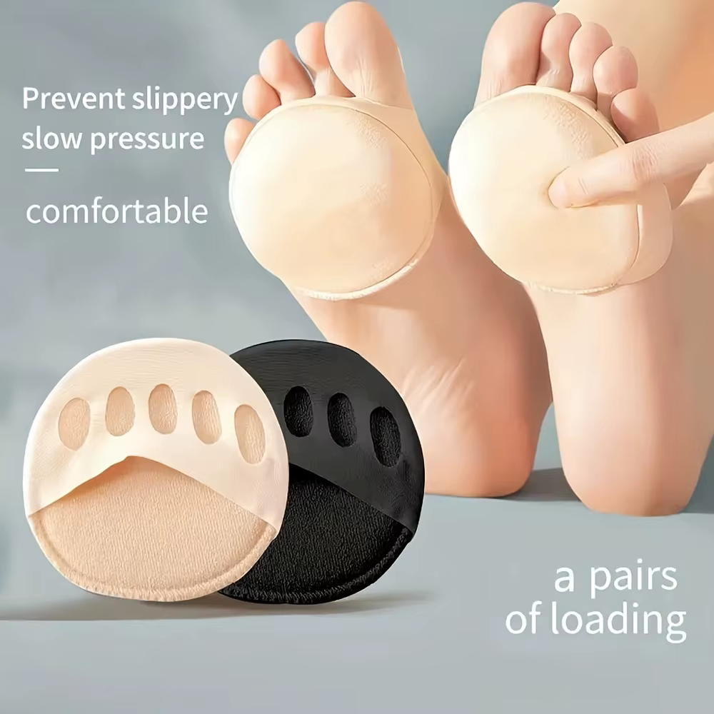 Coussinet de pied pour l'avant-pied à talons hauts, soutien métatarsien doux et Invisible, semelle intérieure antidérapante et anti-mousse, semelle intérieure confortable