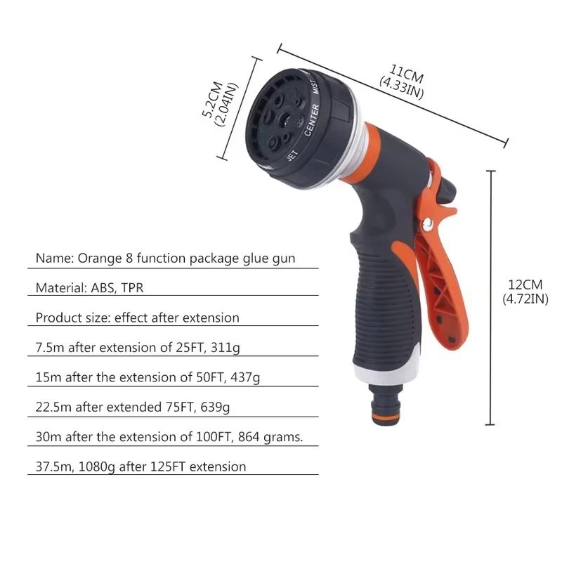 Nettoyeur de lavage de jardin haute puissance pression voiture et tuyau buse laveuse pistolet de pulvérisation d'eau
