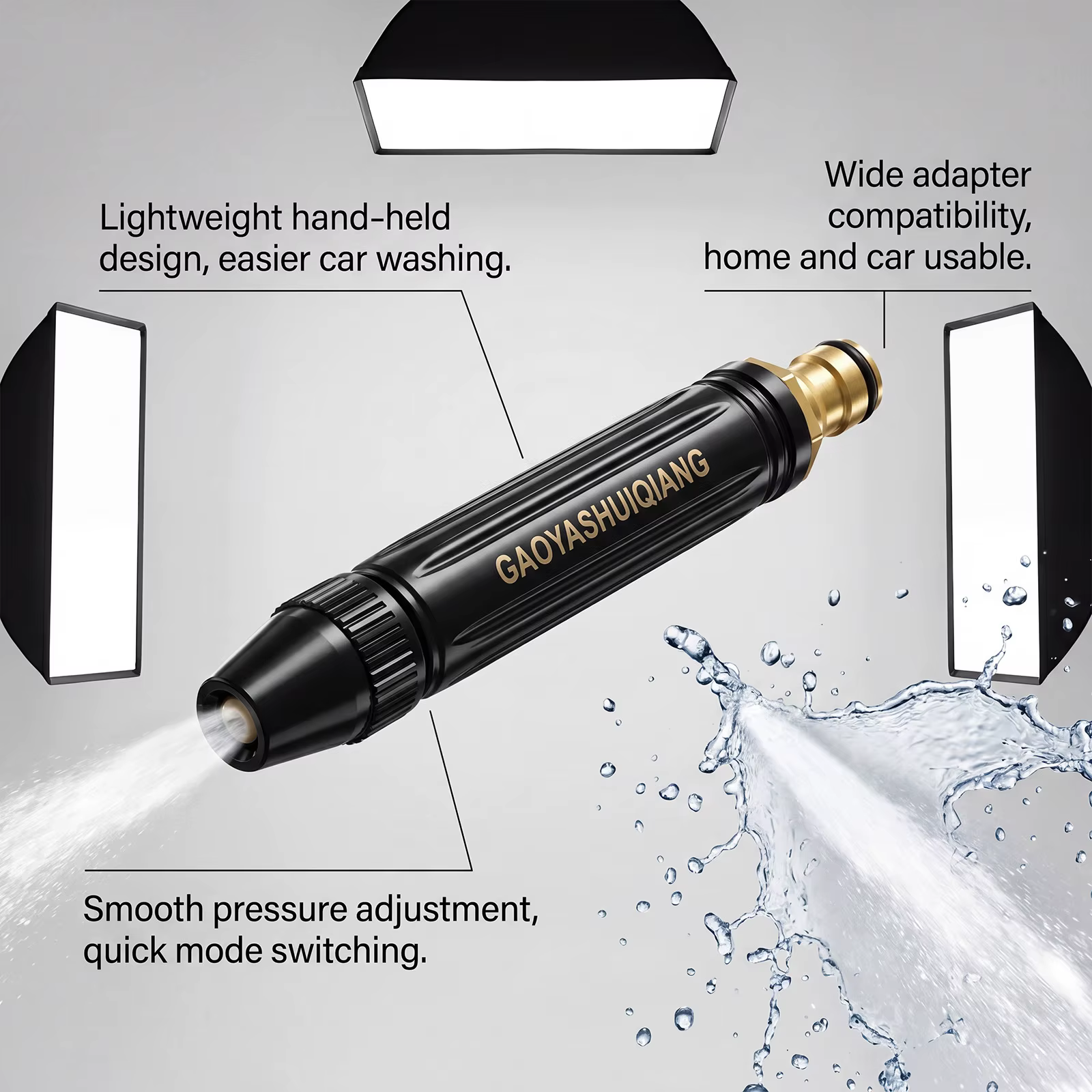 Pistolet à eau haute pression pour lavage de voiture