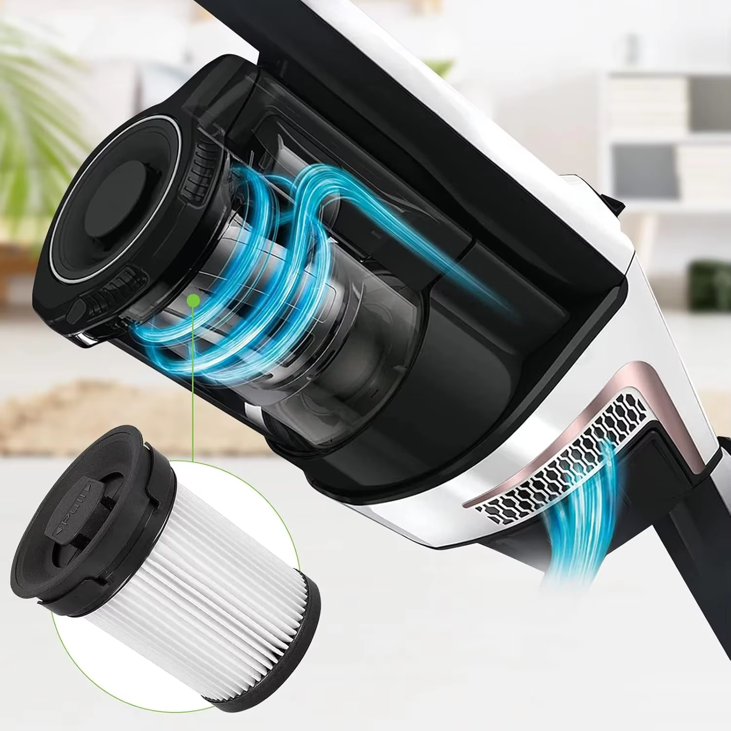 Pièces de rechange de filtre d'aspirateur pour aspirateur Miele TriFlex HX1 FSF