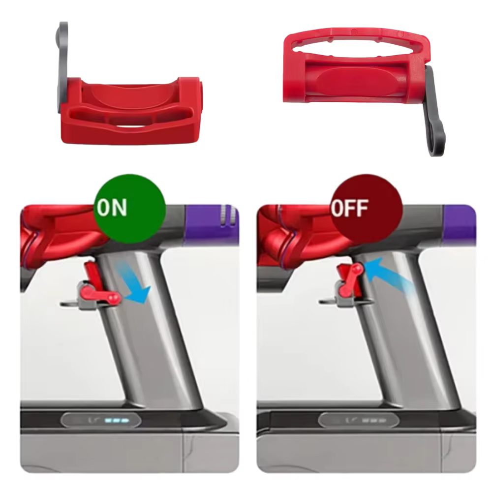 Verrou de déclenchement pour aspirateur à main Dyson V6 V7 V8 V10 V11 V15 – Libérez vos mains – Pièce détachée – Clip de verrouillage du déclencheur