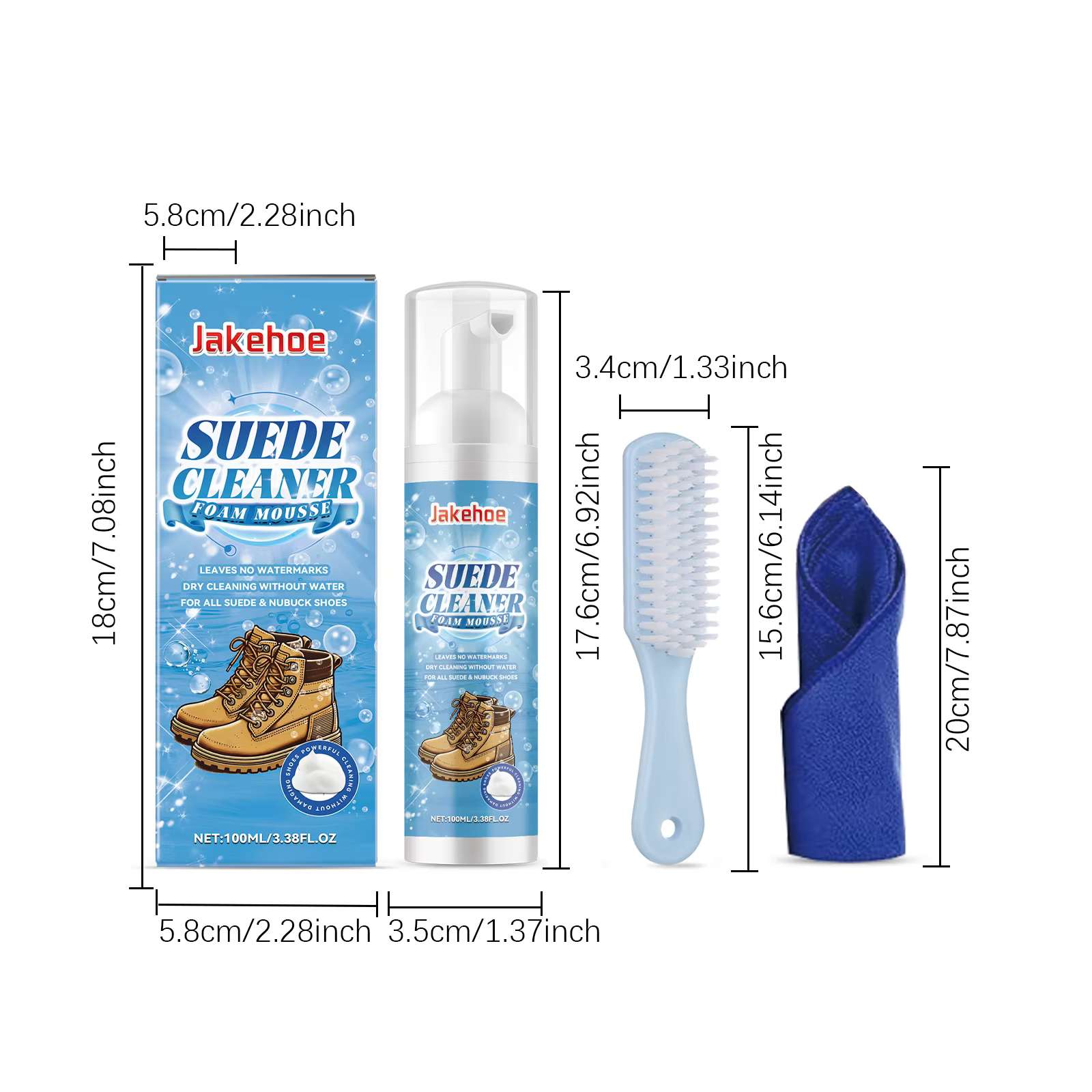 Nettoyant pour cuir suédé