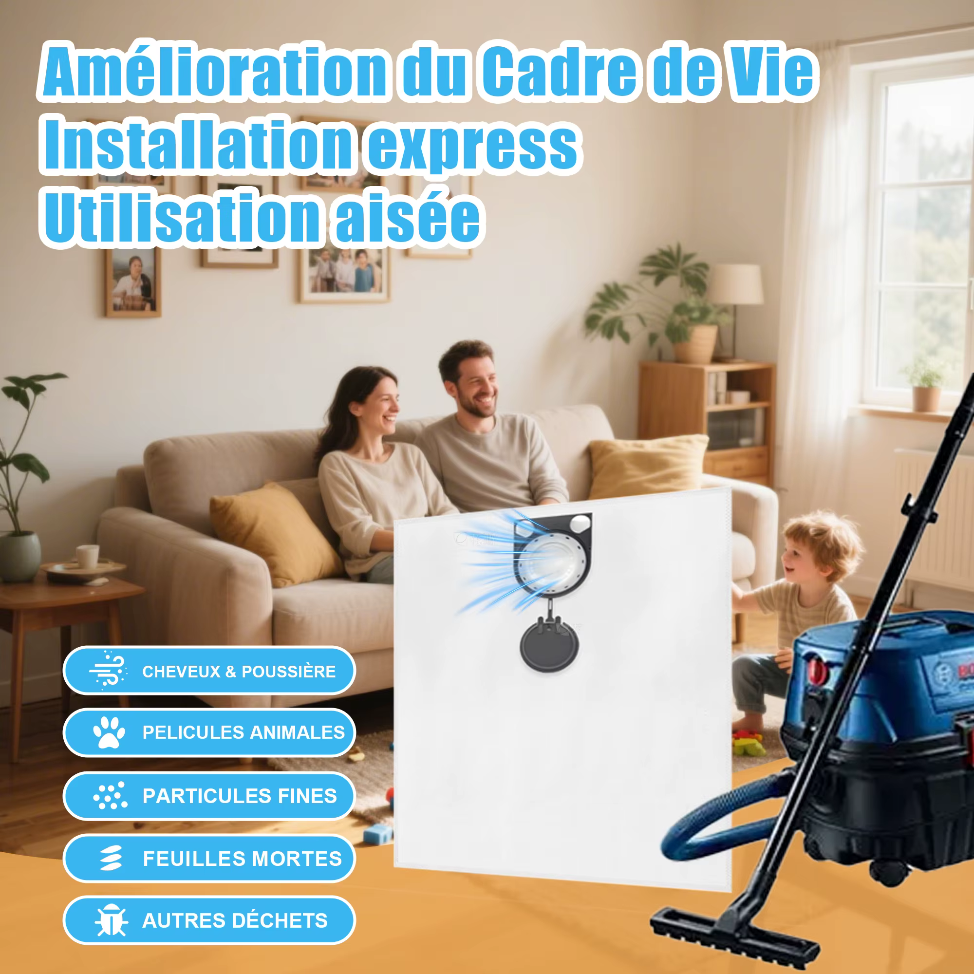 Sac 6/10 pièces + 1 sacs d'aspirateur à brosse compatibles avec Bosch GAS 25