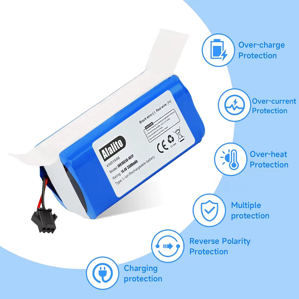 Batterie li-ion 4000mAh pour aspirateur Conga Excellence 990 950 1090 1790 1990 2290 Ultra