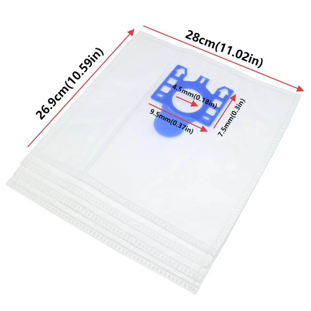Sac à poussière pour aspirateur Miele C2 C3, C1, S5210 S5211 S2 S5 S8, modèle FJM GN, taille 270x270mm