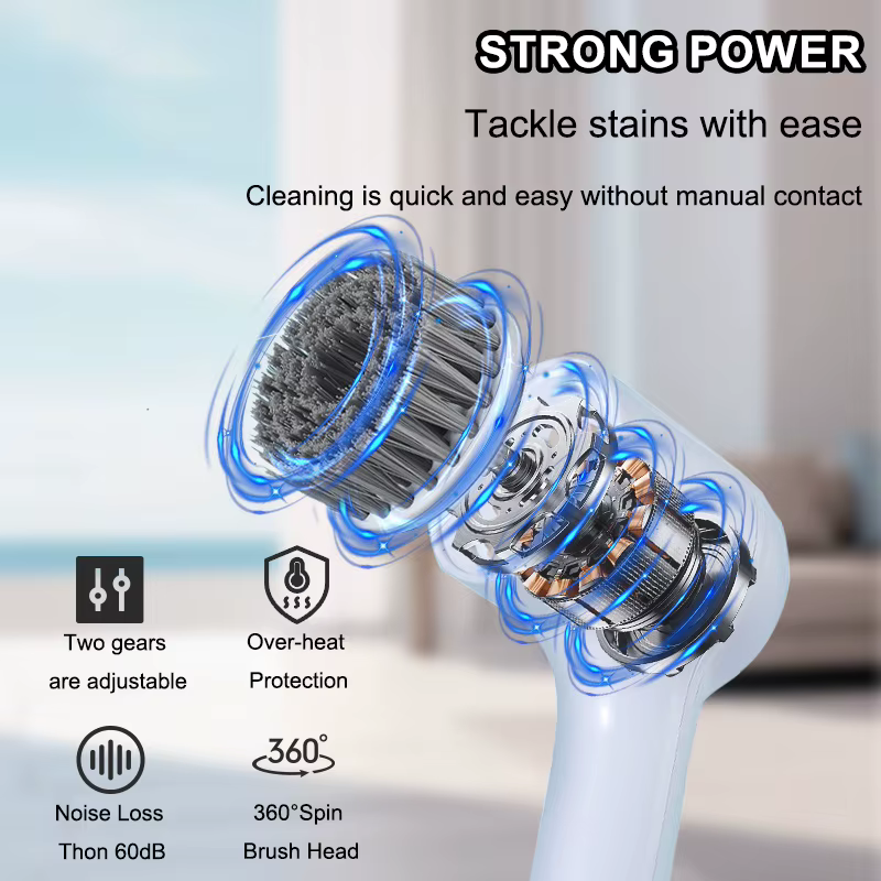 Brosse de nettoyage rotative électrique USB