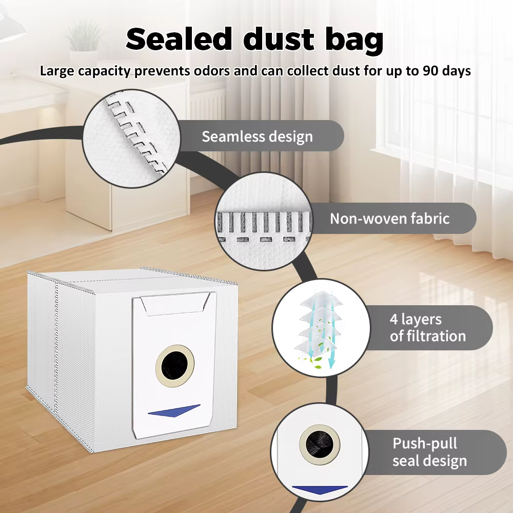 Sacs à poussière pour aspirateur robot ECOVACS T30 PRO/T30 PRO OMNI/T30