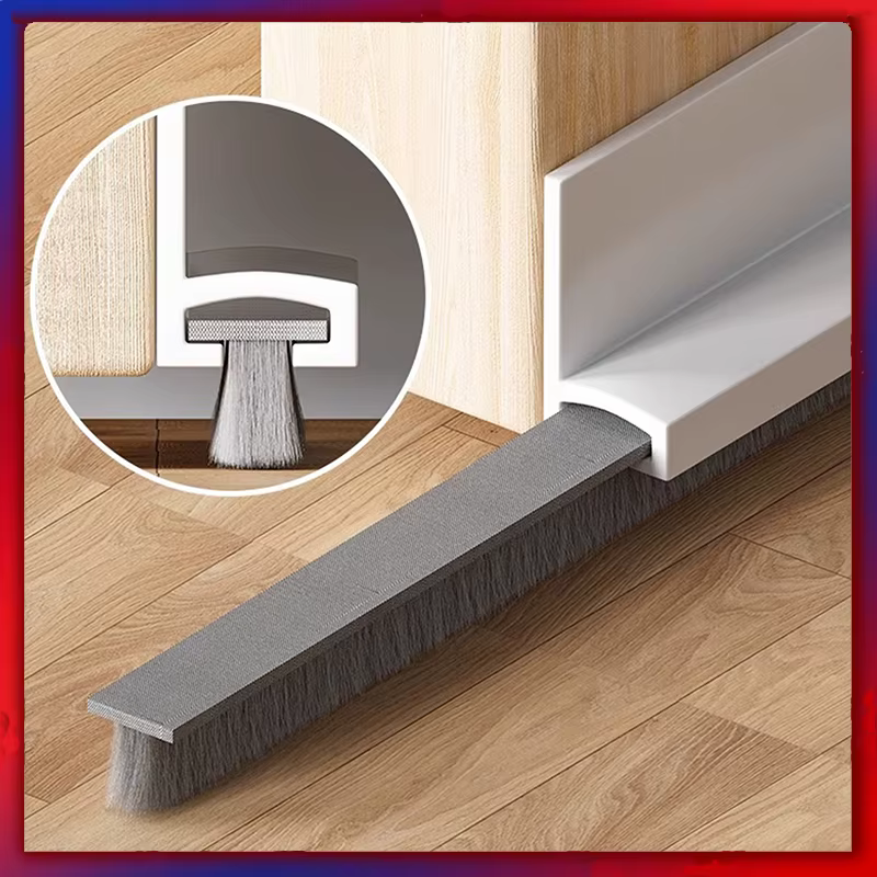Butée de butée de porte avec brosse