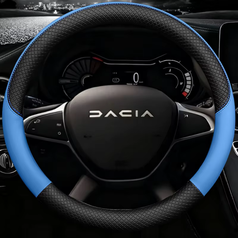 Housse de volant de voiture pour Dacia Logan Sandero Duster Lodgy Jogger Dokker printemps 2017 – 2024, accessoires automobiles