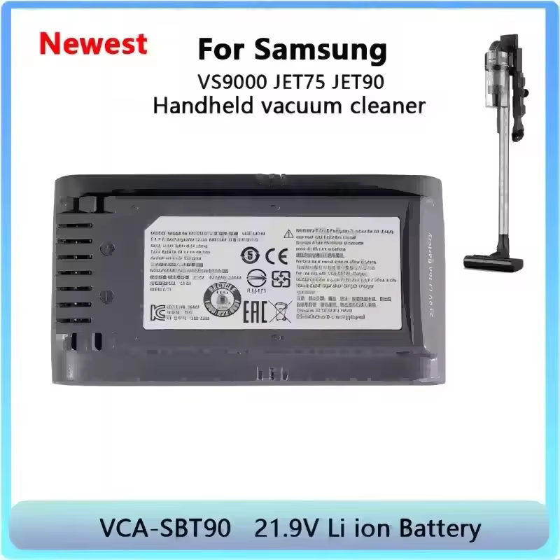 Batterie d'origine 100% pour aspirateur sans fil Samsung Vs9000 Jet90 Jet75 Jet90E VCA-SBT90