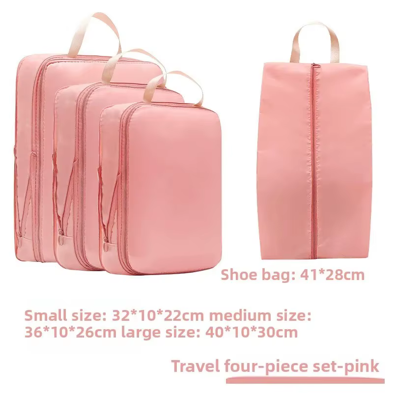 Ensemble de sacs de rangement pour voyage, excellent organisateur de bagages avec trousse de toilette et sac à vêtements, accessoires de voyage essentiels, organisateur de rangement.