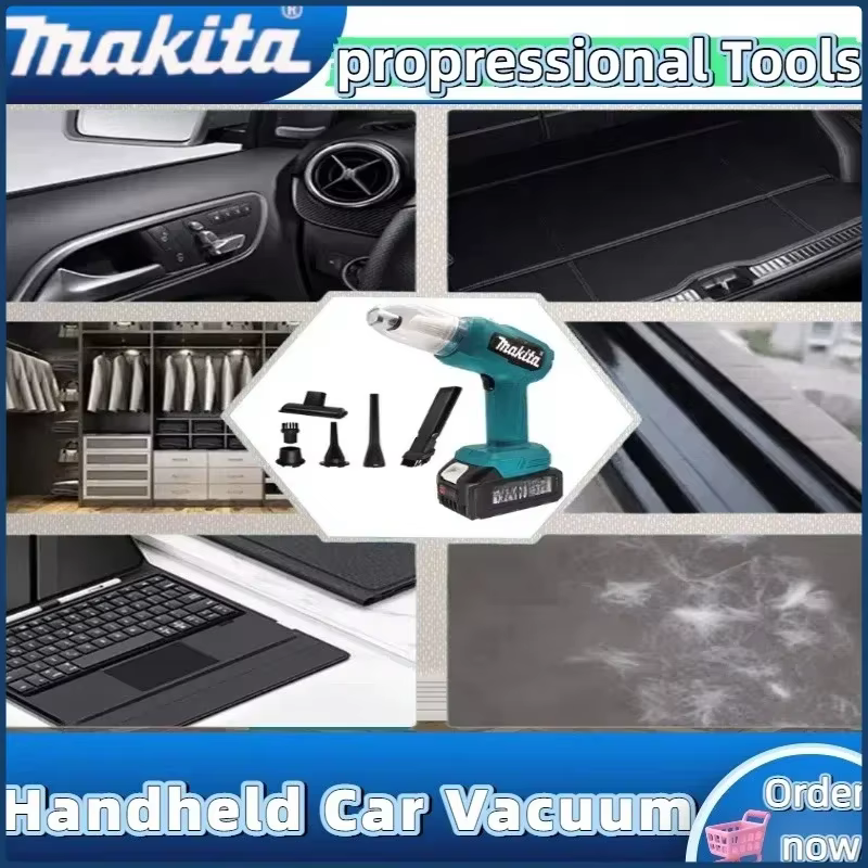 Aspirateur de voiture miniature Makita 18V, multifonction, portatif, rechargeable, outil de collecte de poussière