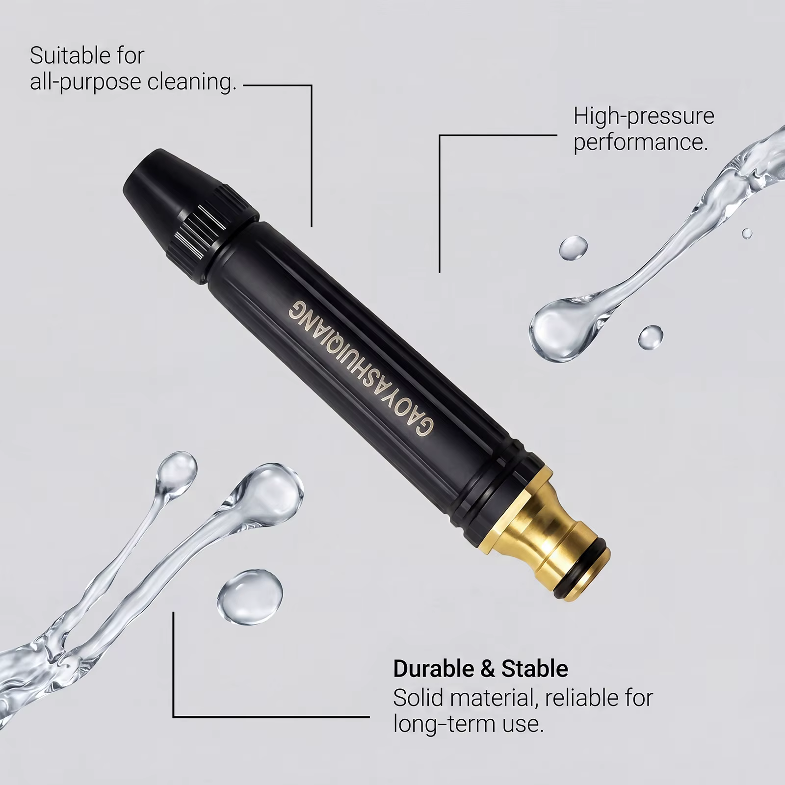 Pistolet à eau haute pression pour lavage de voiture