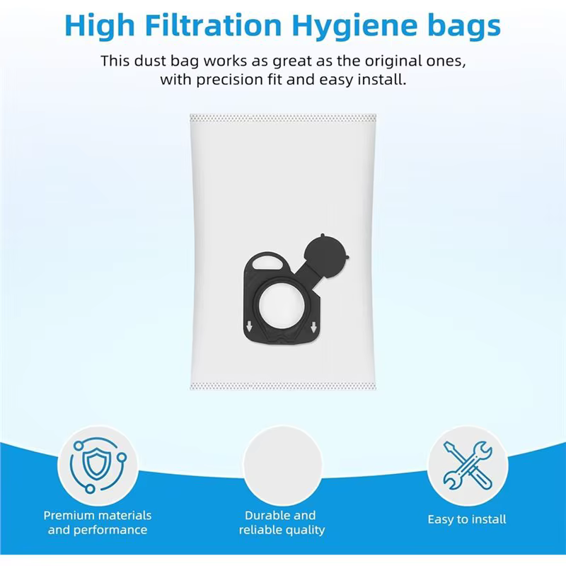 A52Q-pour Rowenta & Moulinex hygiène + sacs 12 pièces de remplacement pour aspirateur-puissance compacte