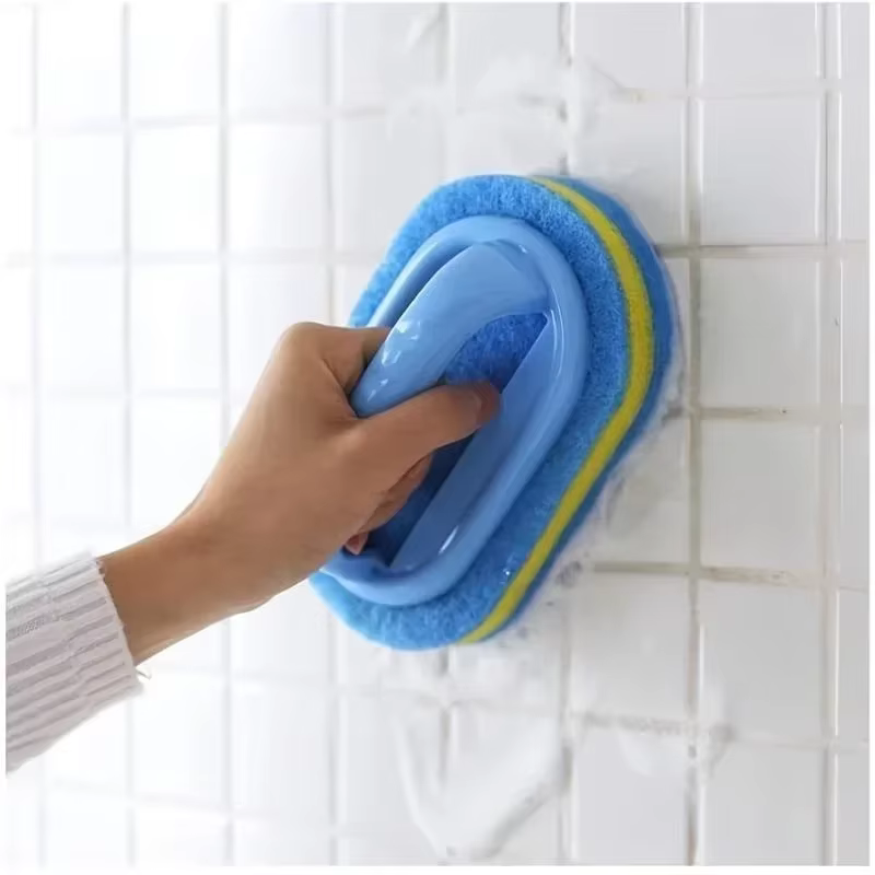 Brosse de nettoyage en éponge avec poignée