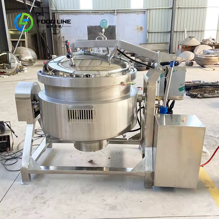 Grande marmite à pression industrielle sur mesure, vente en gros, 500L, grande capacité, en acier inoxydable, pour la cuisine commerciale