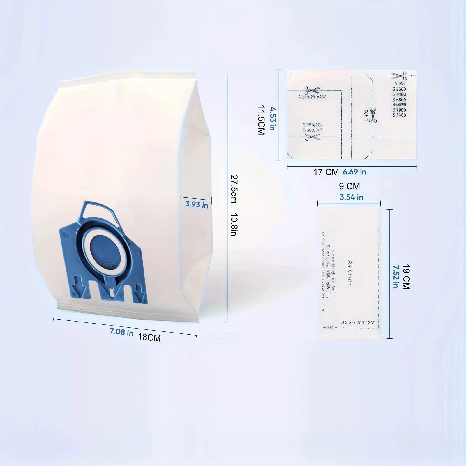 Sacs de remplacement pour aspirateur GN