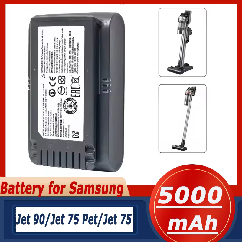 Batterie d'origine 100% pour aspirateur sans fil Samsung Vs9000 Jet90 Jet75 Jet90E VCA-SBT90