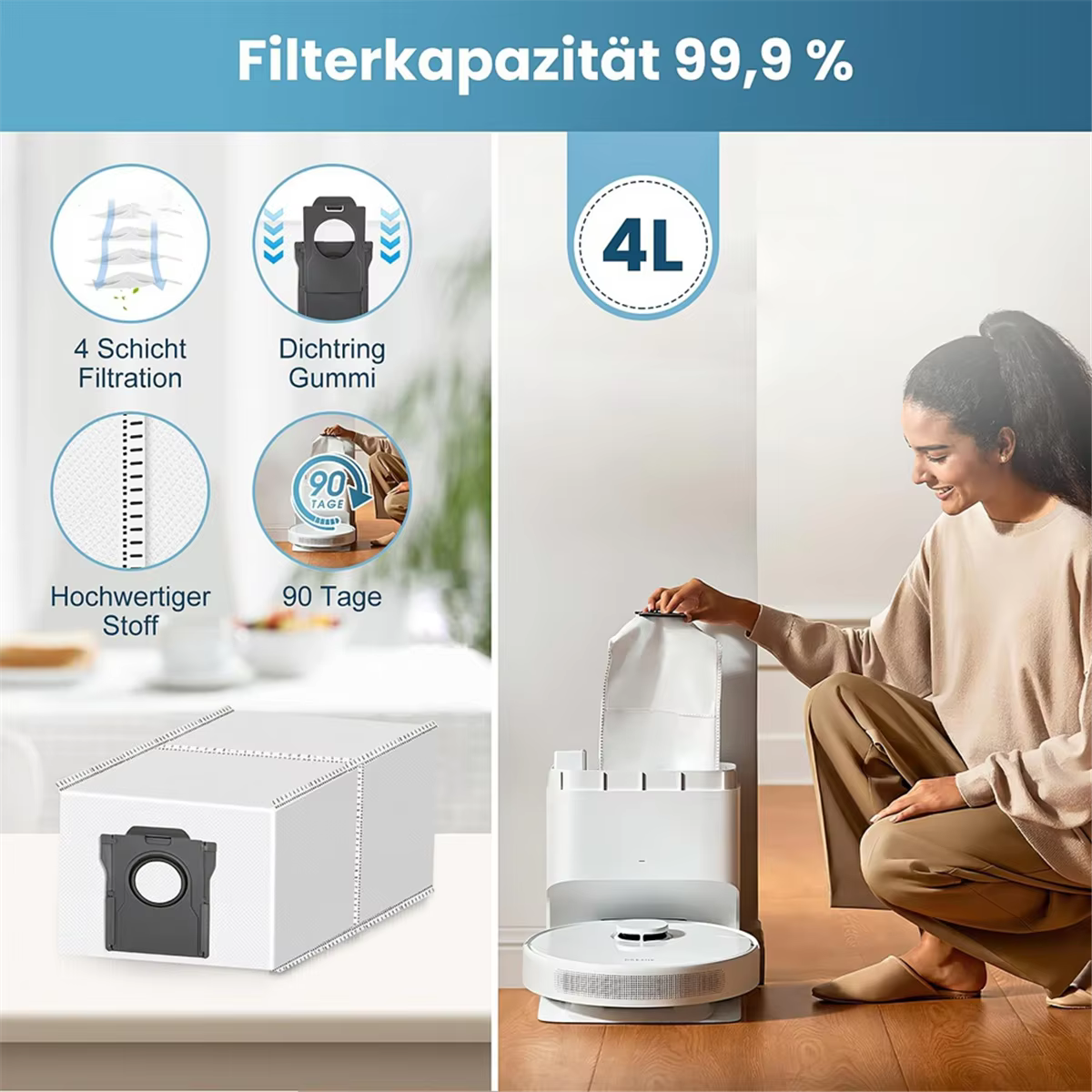 Kit d'accessoires pour Dreame D10 Plus Gen 2 – comprend une brosse principale