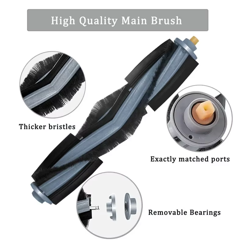 Ecovacs Deebot X1/ T10 OMNI / TURBO Robot aspirateur pièces vadrouille sac à poussière filtre Hepa brosse latérale principale poubelle