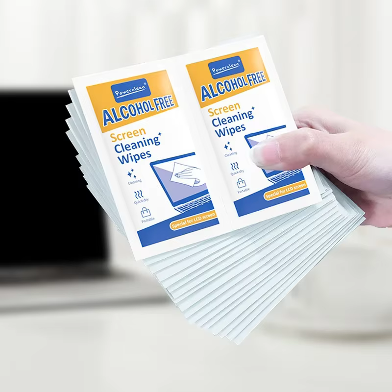Lot de 40 lingettes nettoyantes pour PC - Chiffons de nettoyage pour écrans secs et humides